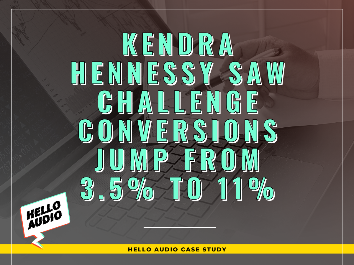 Kendra Hennessy Saw Challenge Conversions Jump From 3.5% to 11% | Hello Audio