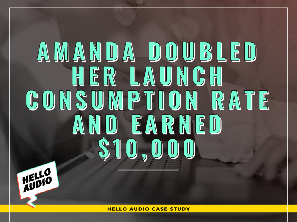 Amanda Doubled Her Launch Consumption Rate with Hello Audio