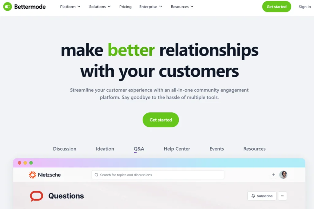 Bettermode Homepage