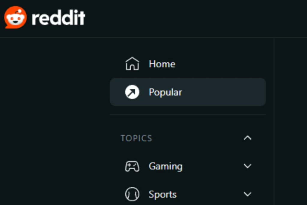Reddit Homepage