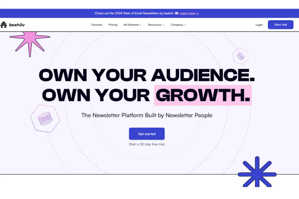 Beehiv Homepage