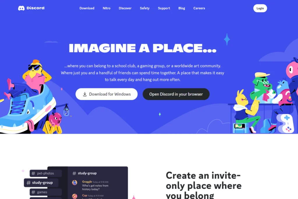 Discord Homepage