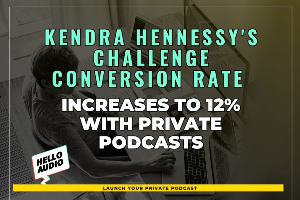 Kendra Hennessy's Challenge Conversion Rate Increases to 12% with Private Podcasts