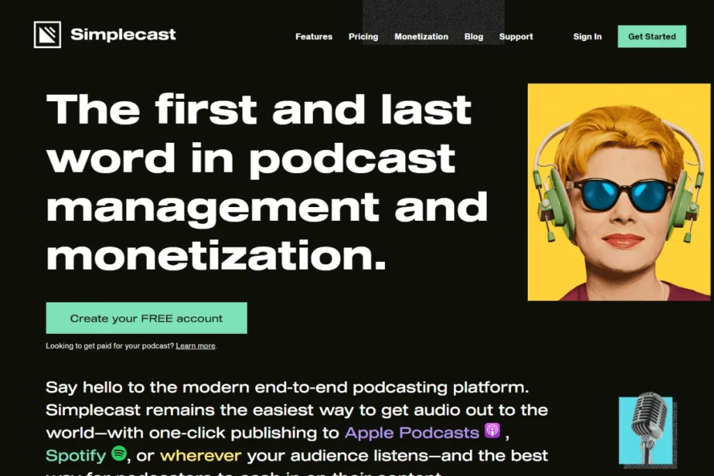 Simplecast Homepage