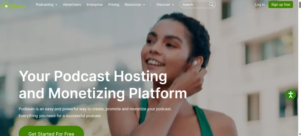 Podbean Homepage