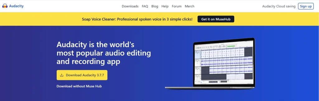 Audacity Homepage