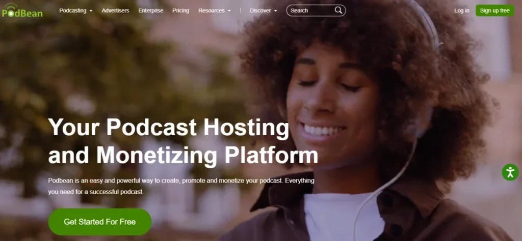 PodBean Homepage