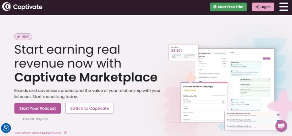 Captivate Homepage
