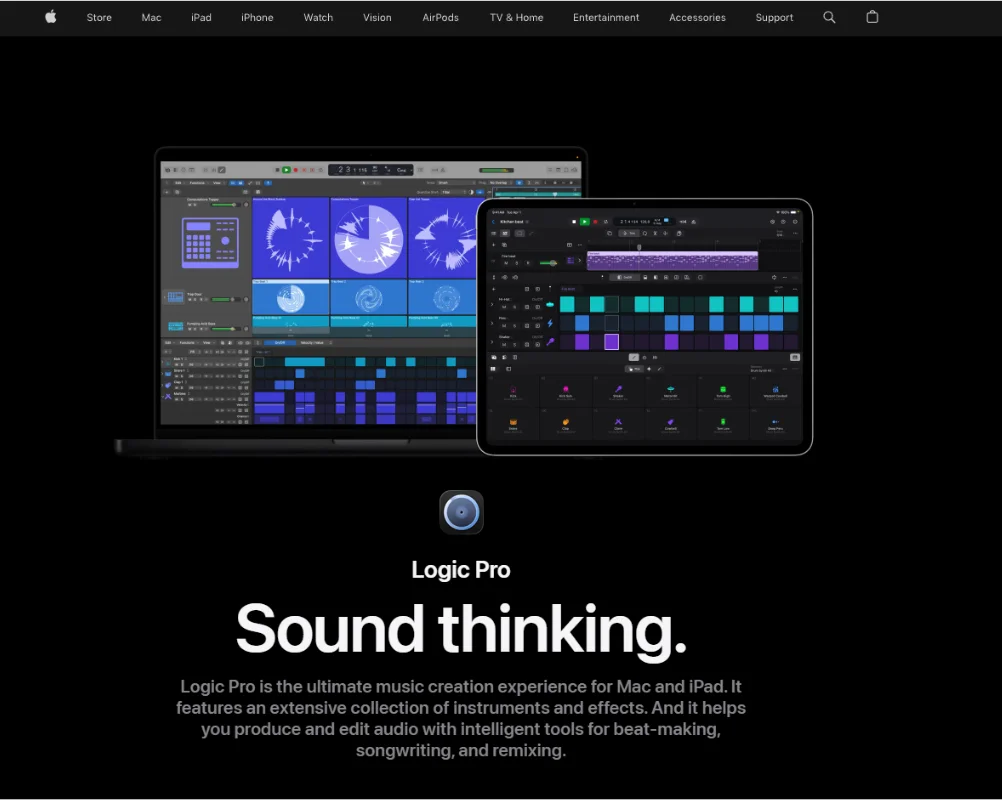 Logic Pro Homepage