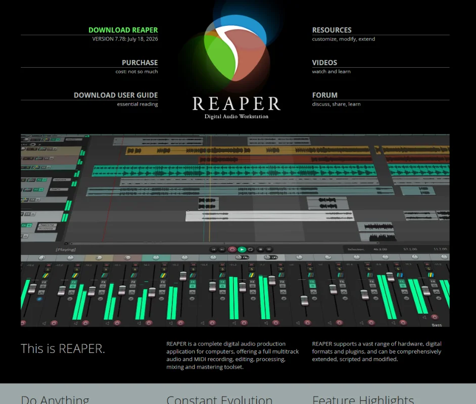 REAPER Homepage
